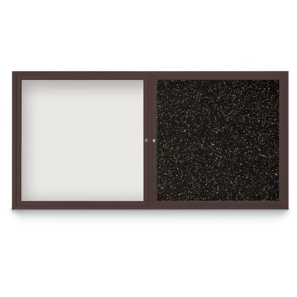 Corkboard, 42"x32", Surf/Black